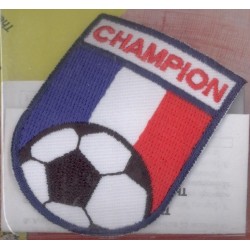 Ecusson Thermocollant brodé FRANCE CHAMPION FOOTBALL CREA PECAM