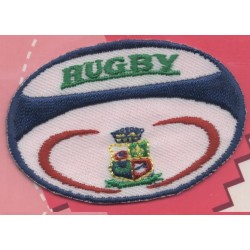 Ecusson Thermocollant brodé BALLON RUGBY CREA PECAM