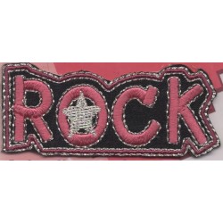 Ecusson Thermocollant brodé ROCK CREA PECAM