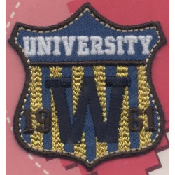 Ecusson Thermocollant brodé UNIVERSITY W 1961 CREA PECAM