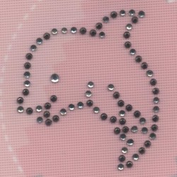 PATCH STRASS THERMOCOLLANT DAUPHIN CREA PECAM