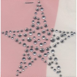PATCH STRASS THERMOCOLLANT ETOILE  PLEINE CREA PECAM