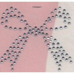 PATCH STRASS THERMOCOLLANT RUBAN NOEUD  CREA PECAM