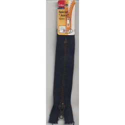 FERMETURES ECLAIR BLEU MARINE 12 CM SPECIAL JEANS LAITON Créa Pecam