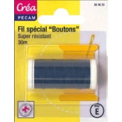 BOBINES FIL 30M polyester MARINE SPECIAL BOUTONS CREA PECAM
