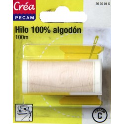 BOBINES FIL 100M COTON IVOIRE tissus fins et moyens CREA PECAM