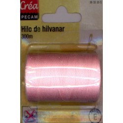 BOBINES FIL COTON A BATIR 300m COULEUR ROSE