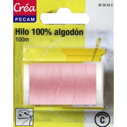 BOBINES FIL 100M COTON ROSE tissus fins et moyens CREA PECAM