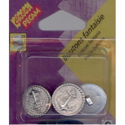 16 BOUTONS NACRES CHEMISE TISSUS LEGER CREA PECAM