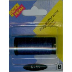 BOBINES FIL 200M polyester MARINE tous textiles a main ou machine CREA PECAM