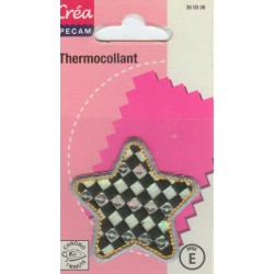 Ecusson Thermocollant ETOILE DAMIER CREA PECAM