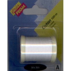 BOBINES FIL 100M COTON BLANC CREA PECAM