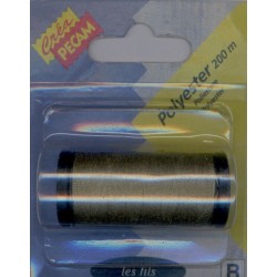 BOBINES FIL 200M polyester KAKI tous textiles a main ou machine