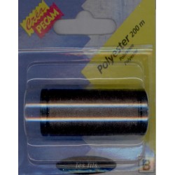 BOBINES FIL 200M polyester KAKI FONCE  tous textiles a main ou machine